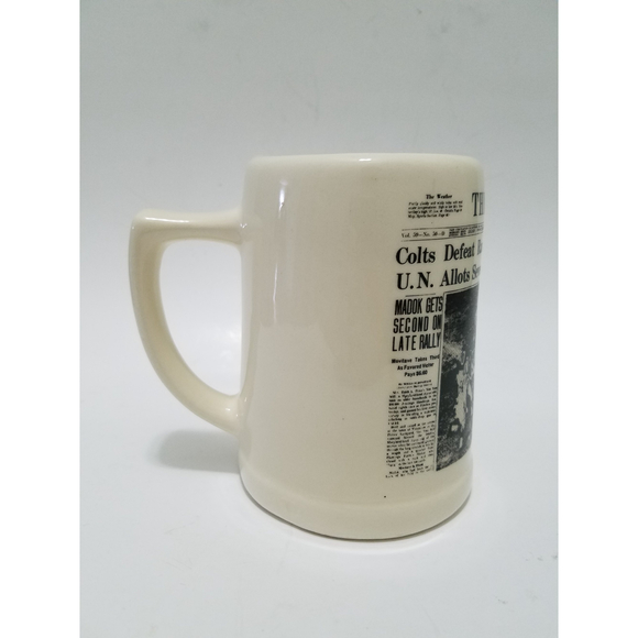 Colts Defeat Rams The Sun Newspaper- December 1959 World Series 22Oz Mug - Picture 3 of 6